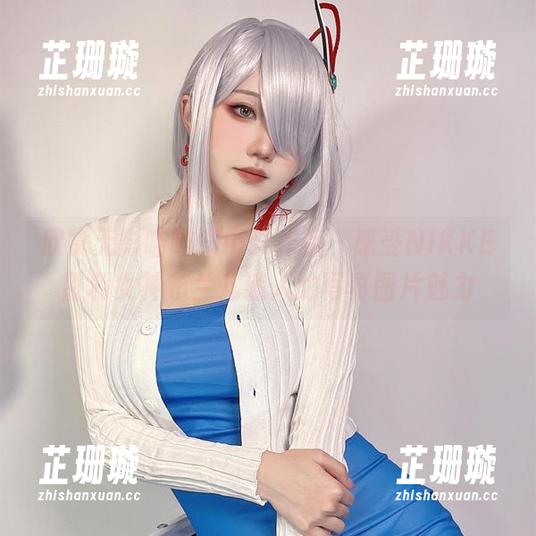 欣赏无影喵喵Ghost作品，感受NIKKE胜利女神布兰儿迷人的写真图片魅力